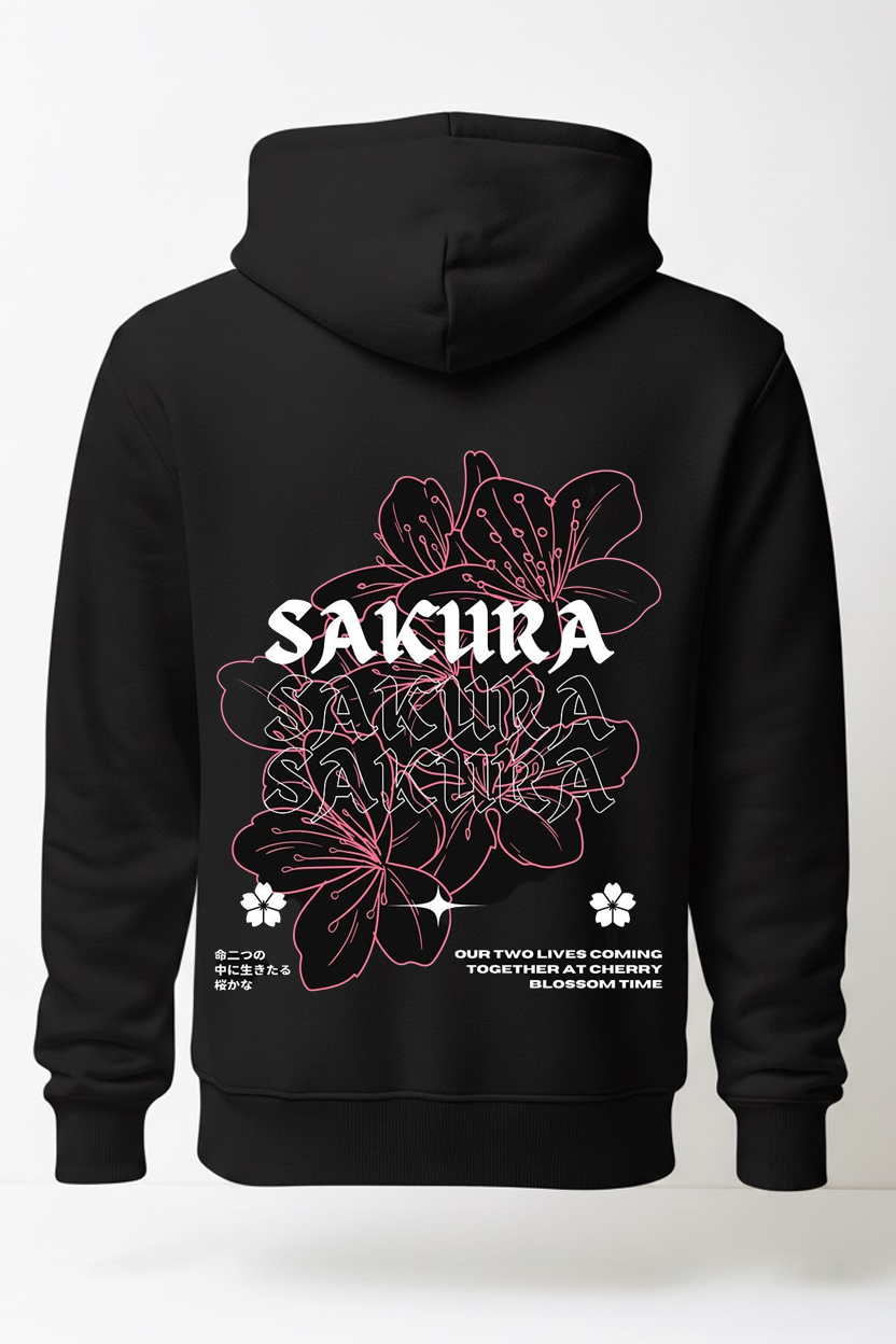 Black hoodie sakura